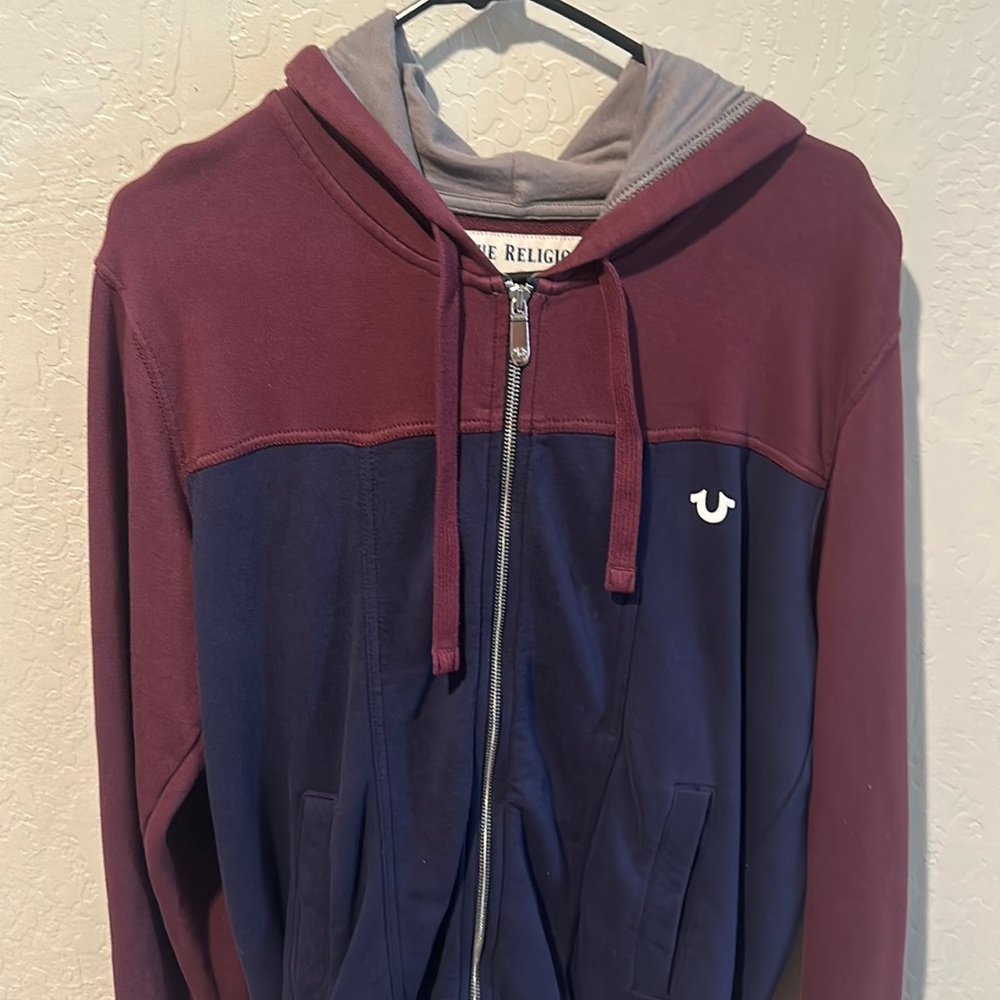 Men Zipper Jacket with Hoodie True Religion